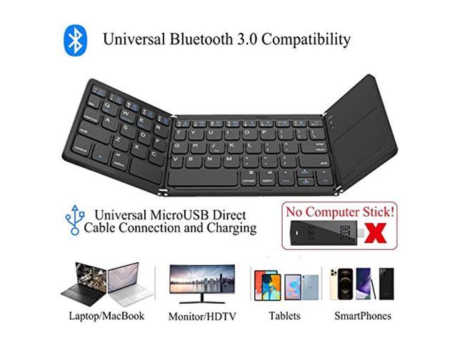 Mini Wireless Bluetooth Keyboard,Foldable Ultra-Slim With Sensitive