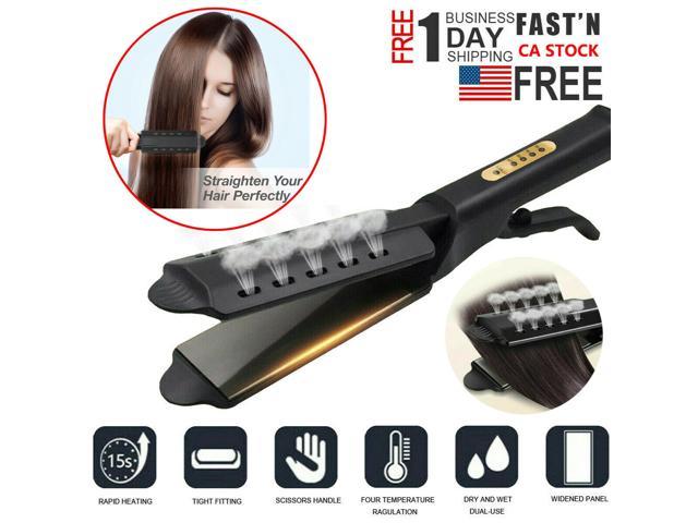 ceramic tourmaline ionic flat iron hair straightener professional glider