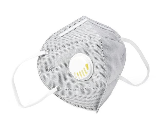 15 Pieces KN95 Mask JINJIANG Reusable Activated Carbon Mask 6-layers - Valved Face Mask FFP2 with breathing valve Gray