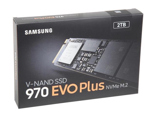 SAMSUNG 970 EVO PLUS M.2 2280 2TB PCIe Gen 3.0 x4, NVMe 1.3 V-NAND 3-bit MLC Internal Solid State Drive (SSD) MZ-V7S2T0B/AM