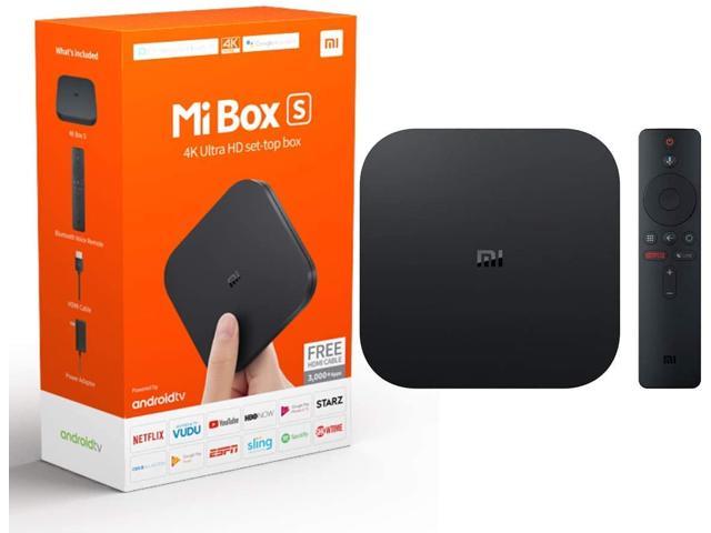 Xiaomi Mi Box S 4K HDR Android TV with DBA Streaming Media Player with  Remote Control Google & Voice Assistant