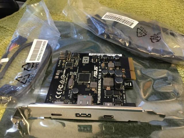 ASUS ThunderboltEX 3 Thunderbolt 3 & USB 3.1 PCI-e Card For Z170 X99 X299 Prime