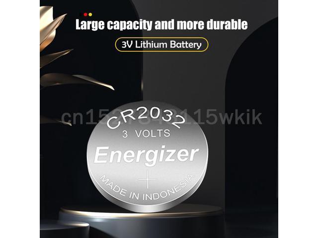 100PCS/lot Energizer CR2032 CR 2032 3V Lithium Battery For Computer  Electronic Scale Motherboard Control Button Cell 