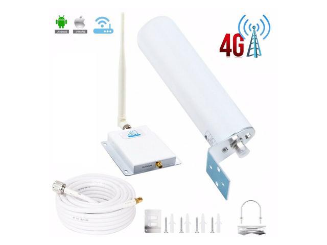 Cell Phone Signal Booster AT&T 4G LTE Cell Phone Booster for Home HJCINTL FDD High Gain 700Mhz Band 12/17 Mobile Phone Signal Repeater Booster Kits