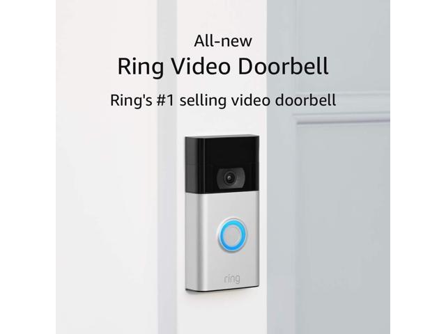 opadgående dyr Observation Ring Video Doorbell 2nd Gen, HD 1080P with 2-way Talk and Advanced Motion  Detection, Built-in Rechargeable Battery or Connects to Existing Doorbell  Wires (Satin Nickel) - Newegg.com