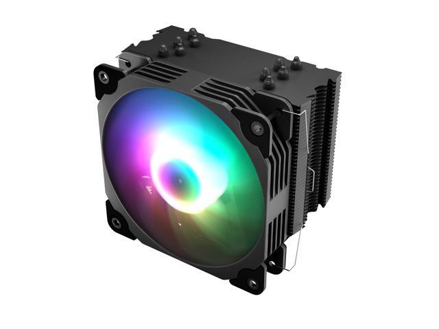 Vetroo V5 Black CPU Air Cooler w/ 5 Heat Pipes 120mm PWM Processor 150W TDP Cooler for Intel LGA 1700/1200/115X AMD Ryzen AM4 Socket w/Addressable RGB Sync
