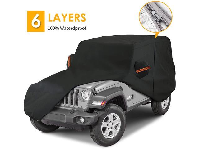 Big Ant Car Cover,Waterproof 6 Layers Outdoor Car Covers for 2 Door Wrangler  CJ,YJ,