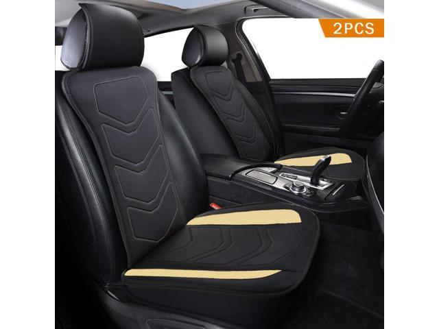 Edge Wrapping Bottom Seat Cover with Backrest Big Ant Car Seat Cover 1 Piece, Black Luxury Car Seat Protector Anti-Slip Car Seat Cushion Pad for Car Truck Van & SUV 