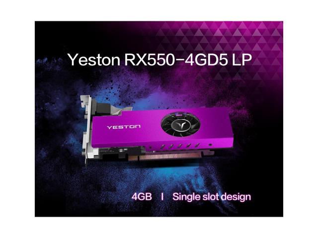 Yeston AMD Radeon RX 550 Graphics Card(FAST SHIPPING within 7-9 DAYS), 4GB  128-Bit GDDR5 PCI Express 3.0 x 8, VGA/HDMI/DVI-D Tri-ports, DirectX 12, 