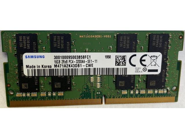 Samsung 16GB DDR4 3200MHz PC4-25600 2Rx8 260-Pin Laptop RAM Memory M471A2K43DB1-CWE - Newegg.com