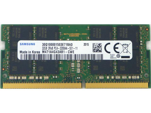 Ark snave Bank Samsung 32GB DDR4 3200MHz PC4-25600 1.2V 2Rx8 260-Pin SODIMM Laptop RAM  Memory Module M471A4G43AB1-CWE Laptop Memory - Newegg.com