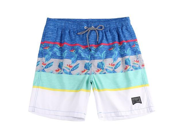 Beautiful Giant 3-Pack Mens with Drawstring Swim Shorts Casual Surfing Lightweight Loose with Pockets 