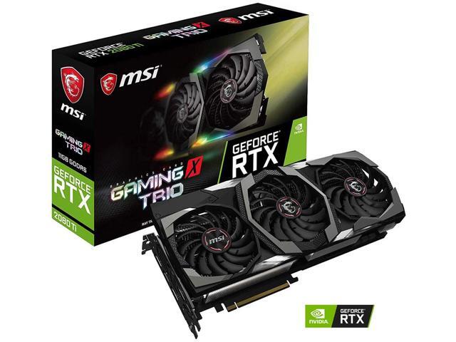 MSI GAMING GeForce RTX 2080 Ti GDRR6 352-bit HDMI/DP/USB Ray Tracing Turing Architecture Graphics Card (RTX 2080 TI GAMING X TRIO)