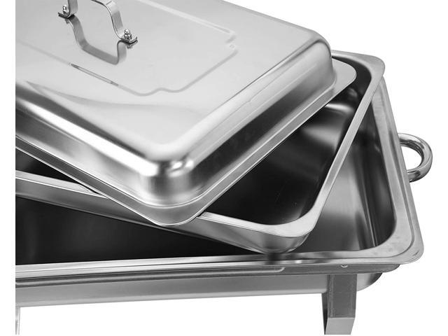 6Packs 9L//8Q Chafing Dishs Sets Stainless Steel Catering Pans Food Warmer New