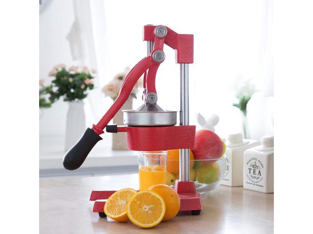 Orange Commercial Citrus Juicer Manual Fruit Juicer Heavy Duty Professional Hand Press Orange Squeezer for Lemon Lime Pomegranate 