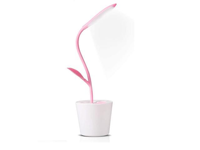 Pencil Holder Decoration Pink VADIV DL01 Table Light USB Rechargeable 3 Level Dimmer with Touch-Sensitive Switch Reading Lights Desk Lamp