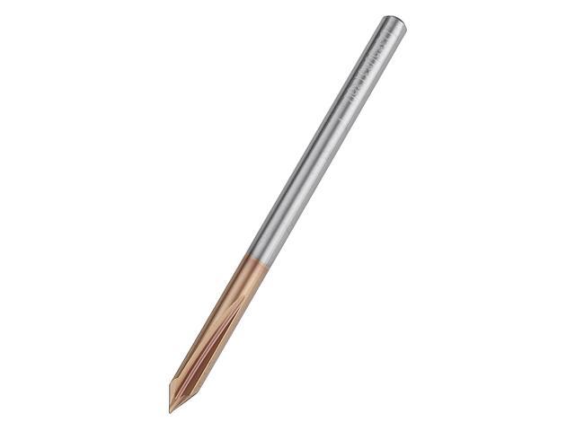 Drillpro 3 Flutes 90 Degree AlTiN Coating Chamfer Mill HRC55 2-8mm Tungsten 