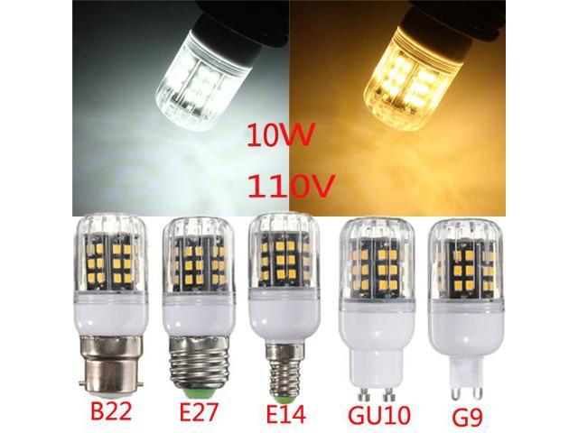 composiet Behoren Geletterdheid E27/E14/B22/G9/GU10 10W 42 LED 2835 SMD Cover Corn Light Lamp Bulb AC 110  Warm White/B22 - Newegg.com