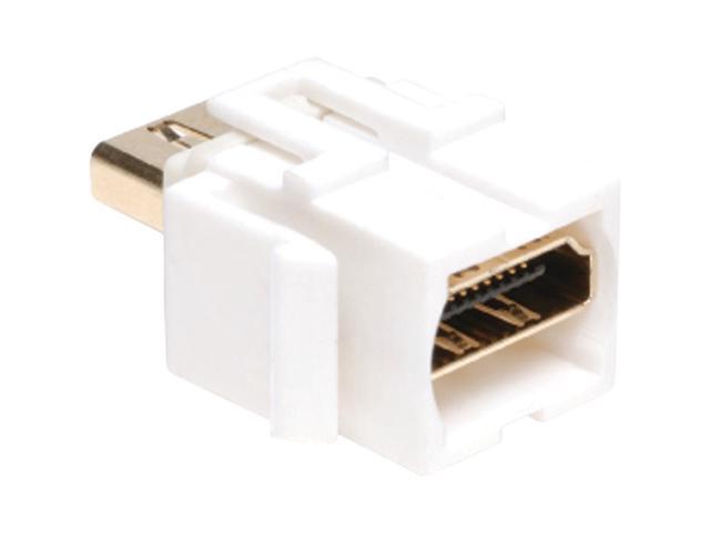 HDMI KEYSTONE JACK SNAP-IN INSERT MODULE COUPLER F/F WHITE