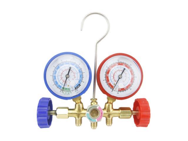 R502 Refrigerants with Couplers and Acme Adapter R22 Orion Motor Tech AC Diagnostic Manifold Freon Gauge Set for R134A R12 