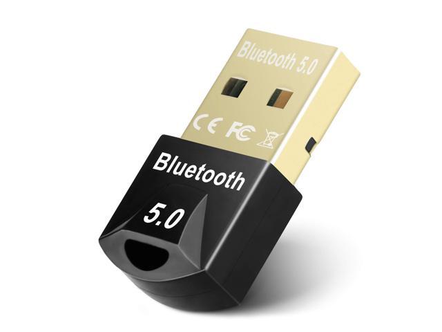 Bluetooth Adapter for PC, Hannord USB Mini Bluetooth 5.0 Dongle for Computer Desktop Wireless Transfer for Laptop Bluetooth Headphones Headset Speakers Keyboard Mouse Printer Windows 10/8.1/8/7