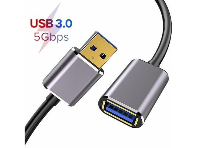 Cables 50cm White USB 2.0 Cable Male to Female Extension Cable USB Data Charge Power Cord Extender for PC Laptop Cable Length: 50CM