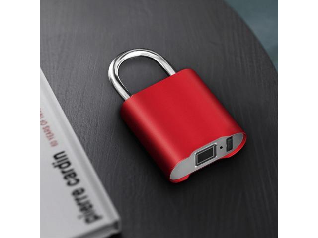 Aluminum Alloy Fingerprint Lock,Intelligent Learning Lock with Double Unlock Mode for Shoe Cabinet Office Cabinet etc