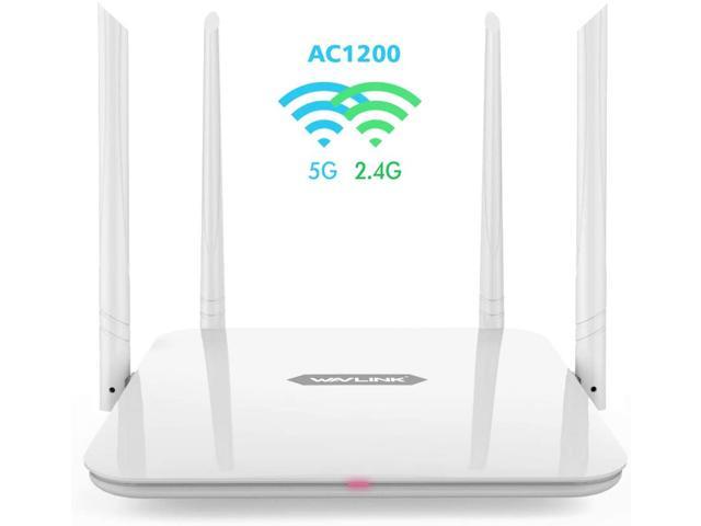 2.4Ghz Gaming WiFi Router High Speed Wireless WiFi Box with Long Range for Gaming Xbox Playstation PC WAVLINK AC1200 Dual-Band Gigabit Ethernet Router WiFi Wireless 5Ghz 1200Mbps Smart WiFi Router 