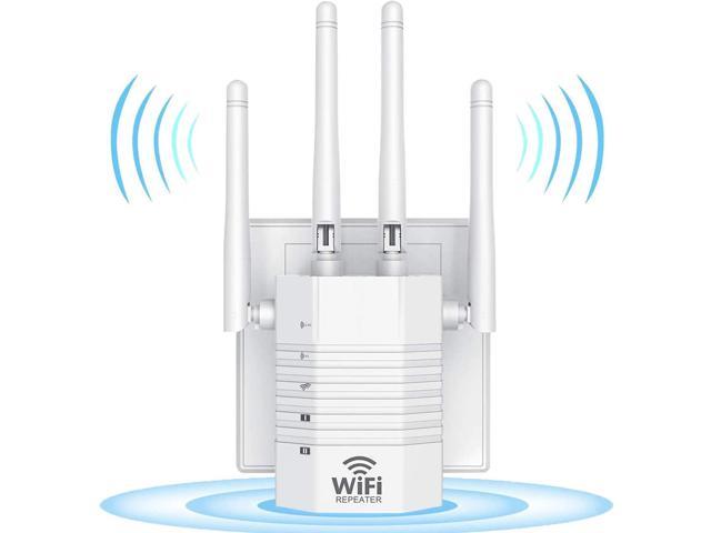 WiFi Extender Signal Booster for Home. WiFi Range Extender 1200Mbps,WiFi Booster and Signal Amplifier,2.4 & 5G Stable Dual Band to Extend WiFi Coverage up to 2800SQ.FT and Connects Up to 30 Devices 