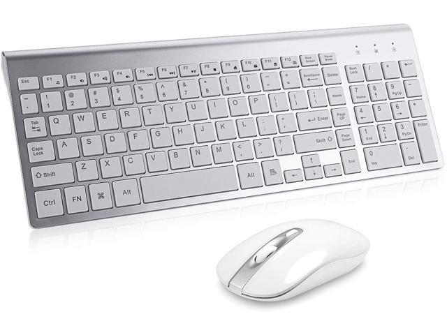 LXFTK Wireless Bluetooth Keyboard and Mouse Set Computer Notebook Office Keyboard Mouse Set 104 Keys Wireless Keyboard Mouse Retro Punk Suspension Keycap-White