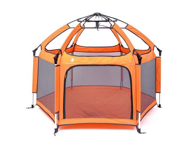 Pop N Go Portable Playpen Lightweight Folding Easily Collapsible Playard Crib For Indoor Outdoor Play Perfect Canopy Pen Any Baby Toddler Or Small Child Orange Newegg Com Pop N Go Portable Playpen, Outdoor Play Pen