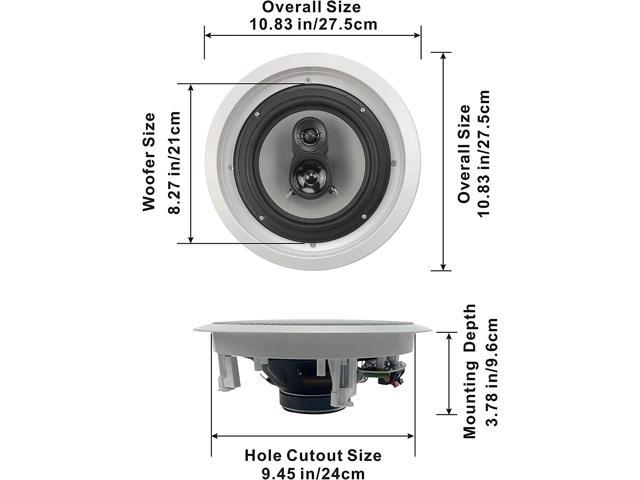 Kanto SP26PL Universal Speaker Floor Stands for Bookshelf Speakers | 26”  Tall | Two Sizes Rotating Top Plate w/Foam Padding | Carpet & Hardwood Feet  