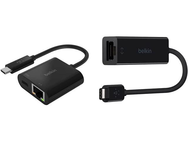 Belkin USB-C Ethernet Adapter + Charge & USB-IF Certified USB Type C to Gigabit Ethernet - Newegg.com