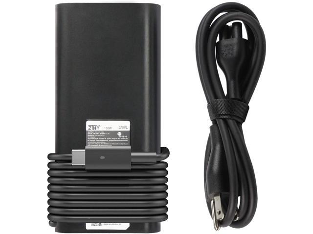 130W USB-C Laptop Charger Replacement for Dell XPS 15 7590 9500 9510 9520  9575 17 9700 9710 9720 Latitude 5510 5310 5410 Precision 3541 3550 3551  3560 5550 Inspiron Chromebook DA130PM170 Power Adapter 
