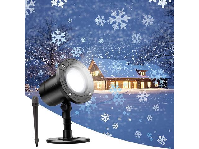 christmas snowflake projector light