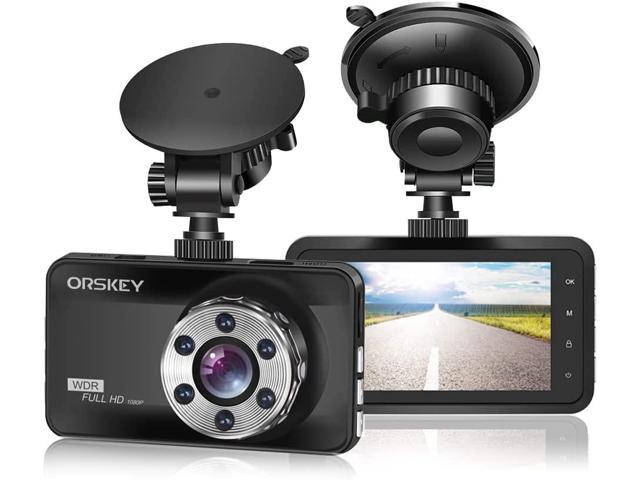 Orskey Dash Cam 1080p Full HD Car DVR Dashboard Camera Video Recorder in Car Camera Dashcam for Cars 170 Wide Angle WDR with 3.0 inch LCD Display