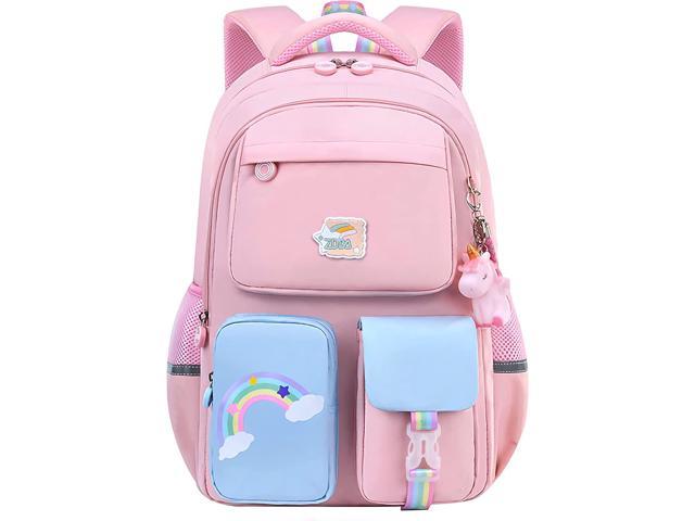 Fresh Solid Color Waterproof Lightweight College Literary School Bag  Student Backpack, Fashion Backpacks