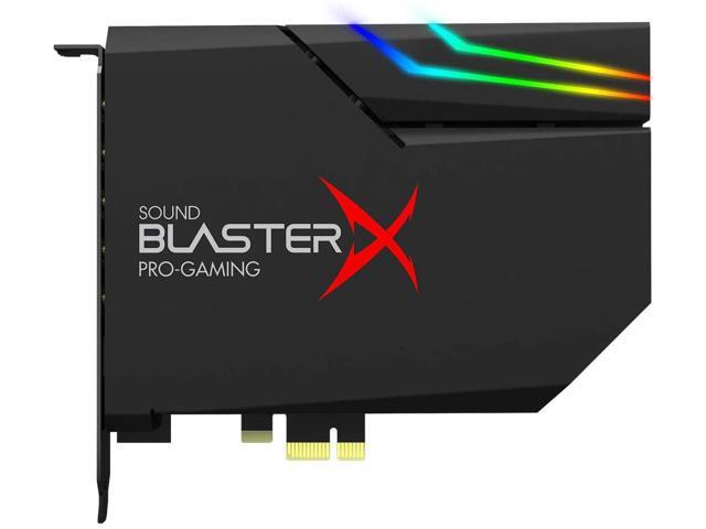 Creative Sound BlasterX AE-5 Plus SABRE32-class Hi-res 32-bit/384 kHz PCIe Gaming Sound Card and DAC with Dolby Digital and DTS, Xamp Discrete Headphone Bi-amp, Up to 122dB SNR, RGB Lighting System
