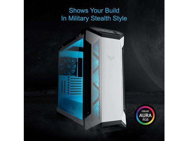 ASUS TUF Gaming GT501 Mid-Tower Computer Case for up to EATX Motherboards  with USB 3.0 Front Panel, Smoked Tempered Glass, Steel Construction, and  Four Case Fans (GT501 TUF GAMING CASE/GRY/WITH HANDL) 