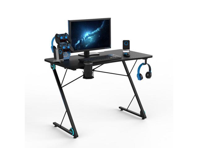 gaming desk with headset holder