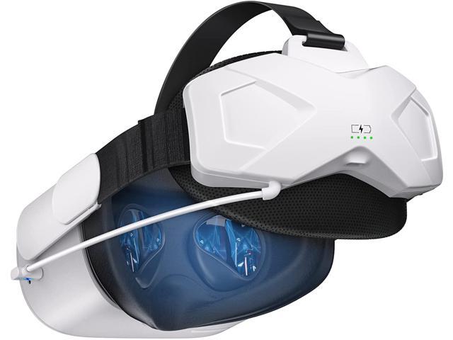 Battery Pack with Head Strap for Oculus Quest 2/1 & Meta Quest 2, 5000mAh Rechargeable Battery & Elite Strap for Enhanced Support and Extra Playtime