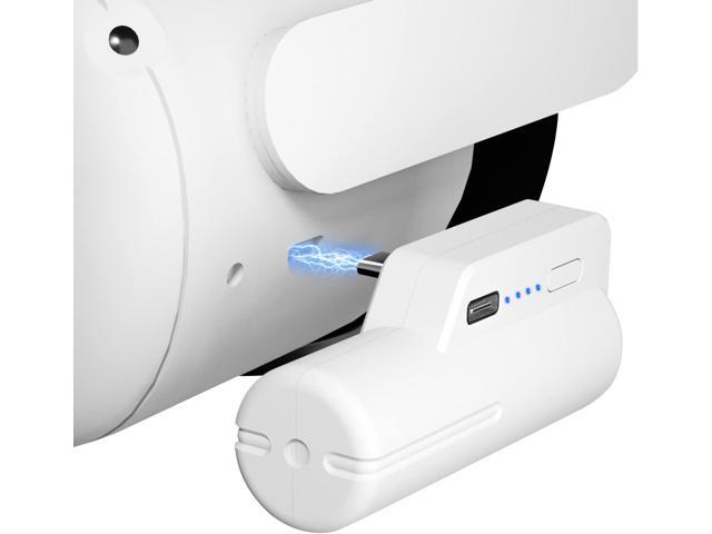 Battery Pack for Quest 2, 5000mAh Head Strap Battery Pack Compatible with Quest 2 and Quest, Lightweight and Portable VR Extend Power Accessories for Extra 2-4H Playtime