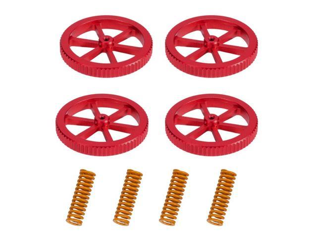 4Pcs Hand Twist Leveling Nuts with Hot Bed Die Springs for Ender 3 3D Printer