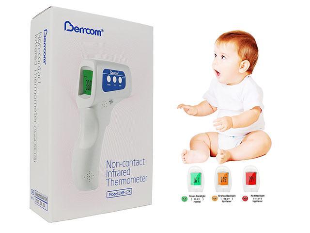 [US Stock] Forehead Thermometer Digital Infrared Temporal Thermometer for Fever, Non-Contact Termometro, Instant Accurate Reading for Baby Kids and Adults - 2020 Software Verson