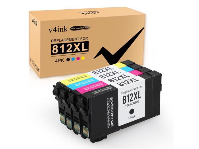 V4ink T812xl Ink Cartridge Replacement For Epson 812xl T812 Compatible With Workforce Pro Wf 7368