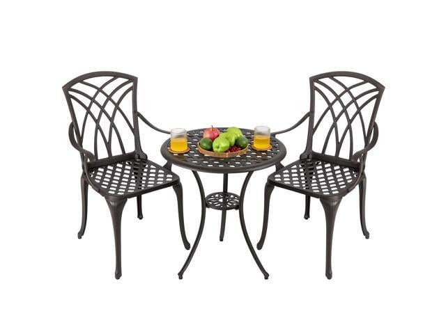 nuu garden 3 piece outdoor bistro set