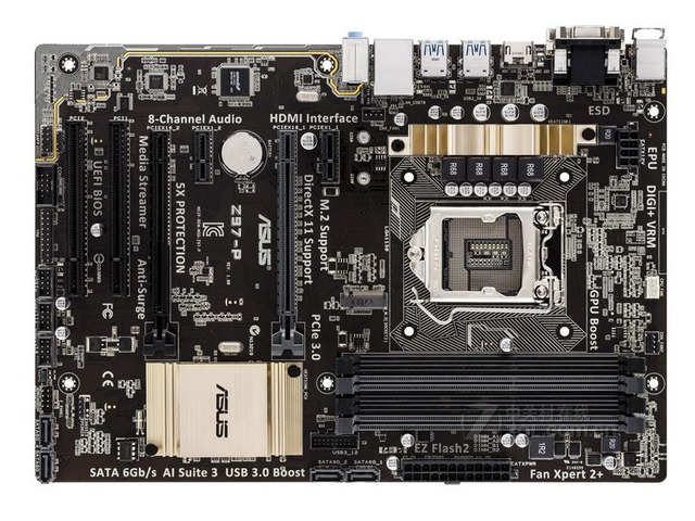 Refurbished: ASUS Z97-P LGA 1150 Intel Z97 DDR3 32GB ATX Motherboard ...