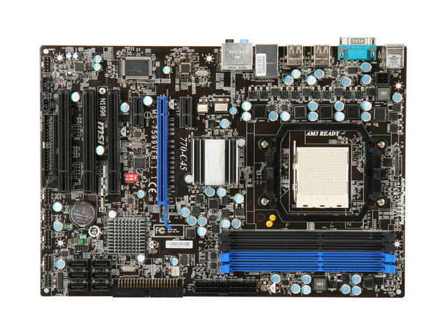 Refurbished: MSI 770-C45 AMD 770 Socket AM3 DDR3 16GB ATX Motherboard ...
