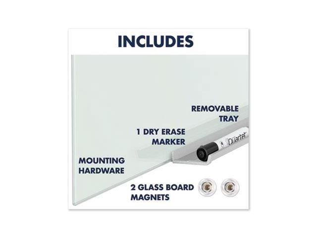 Quartet InvisaMount Magnetic Glass Marker Board Frameless 74