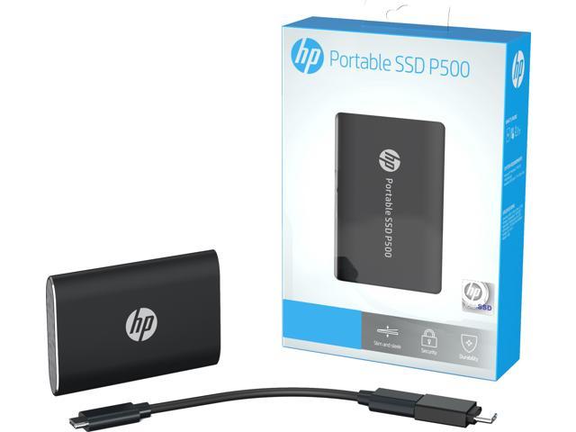 HP P500 1TB Portable External Solid State Disk USB 3.2 Type-C, Black  (1F5P4AA#ABC)